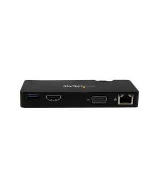 Replicador de Puertos StarTech - USB 3 HDMI VGA Ethernet Dock Station