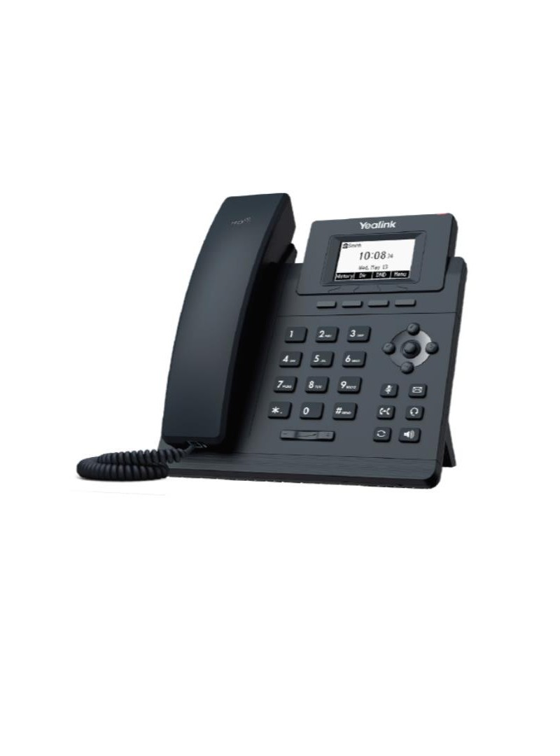 Teléfono Yealink T30P - 1 cuenta SIP, CON PoE, SIN PSU