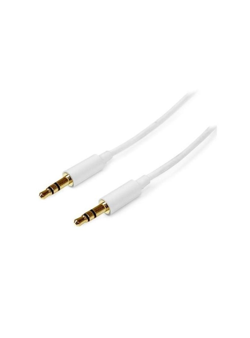 Cable StarTech MU1MMMSWH de 1 m - Jack 3,5 mm a Jack 3,5 mm