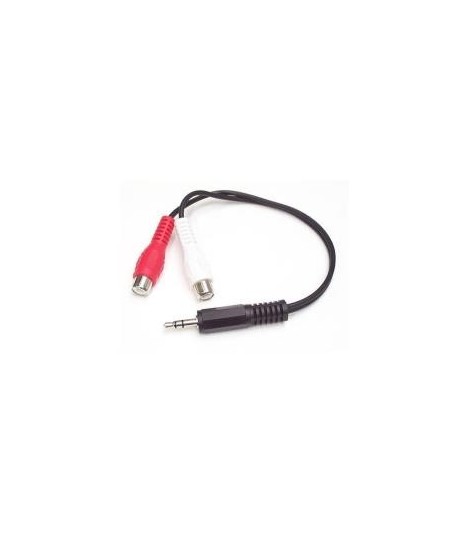 Cable StarTech MUMFRCA de 0,15 m - Jack 3,5 mm Macho a RCA Audio (2 jack) hembra