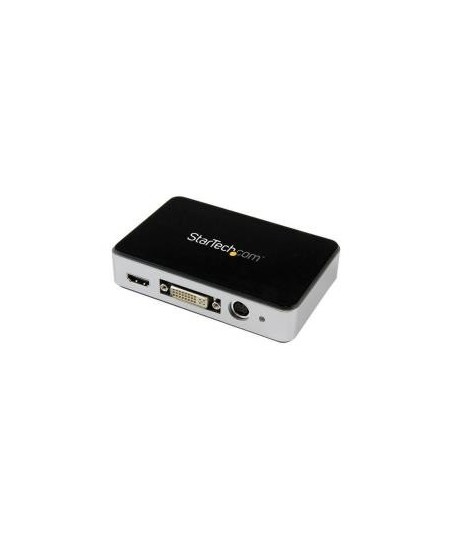 Adaptador StarTech USB3HDCAP - Capturadora de Vídeo USB 3.0 a HDMI, DVI, VGA y Vídeo