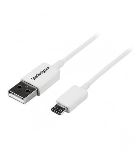 Adaptador StarTech USBPAUB50CMW - Cable de 50cm de Micro USB (blanco) - A a Micro B