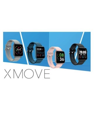 Smartwatch XMOVE-GRIS - 1,3" - Touchscreen - Correa Desmontable - 240 h