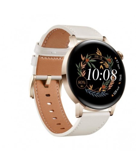 Smartwatch Huawei WATCH GT3 42MM CLASSIC GOLD WHITE (55027150) - 1,32" - 168 h