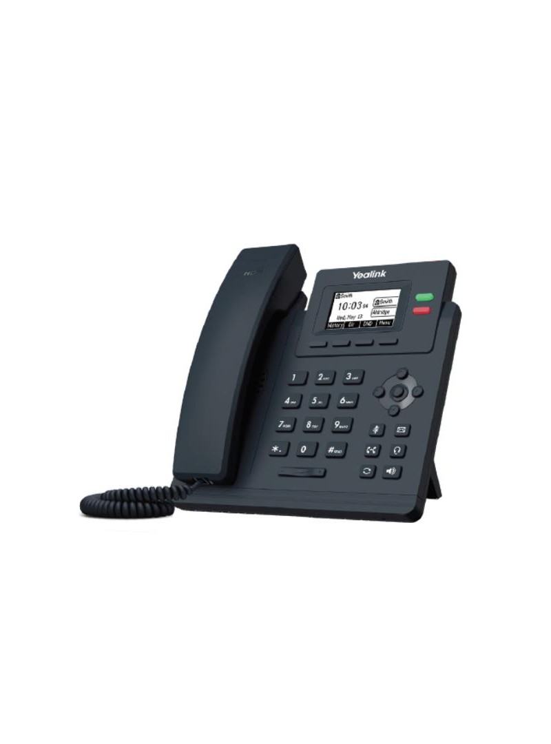 Teléfono IP Yealink T31 Teléfono 2 cuentas SIP, SIN PoE, CON PSU