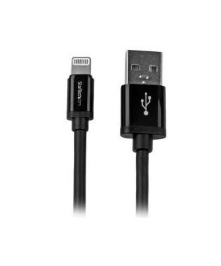 Cable StarTech USBLT2MB de 2m Lightning a USB Negro