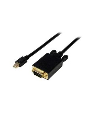 Cable StarTech MDP2VGAMM3B de 91cm de Mini DP a VGA Negro