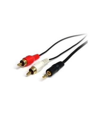 Cable StartTech MU6MMRCA de 1,80 m - RCA Audio (2 jack)-Jack 3,5mm