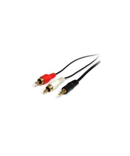 Cable StartTech MU6MMRCA de 1,80 m - RCA Audio (2 jack)-Jack 3,5mm