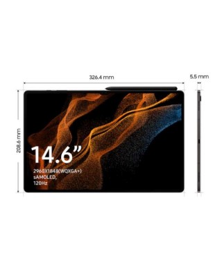 Tablet Samsung GALAXY TAB S8 ULTRA de 14,6" - Nano SIM - 5G - 8GB - 128GB CON S-PEN