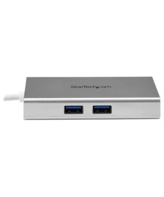 Adaptador StarTech USB-C Multifuncion Blanco HDMI Red para Portatil