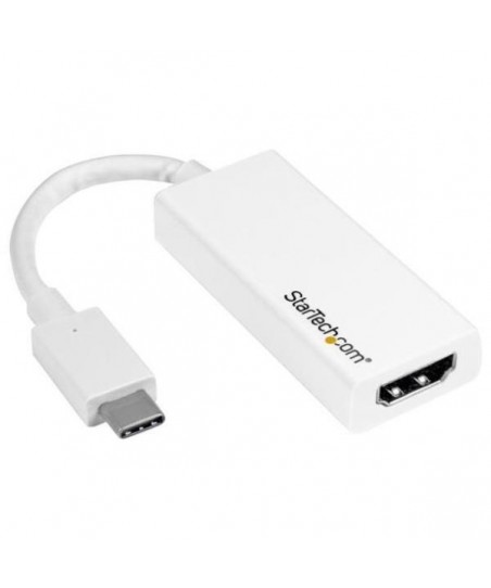 Adaptador StarTech CDP2HD4K60W de USB-C a HDMI Blanco