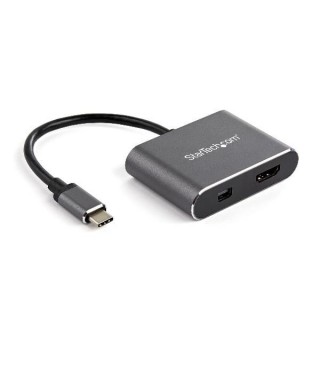 Adaptador StarTech CDP2HDMDP de USB 3.0 Tipo C a HDMI + MiniDP
