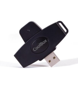 Lector de tarjetas de memoria Coolbox USB 2.0 portátil de DNIe - Ranura SmartCard