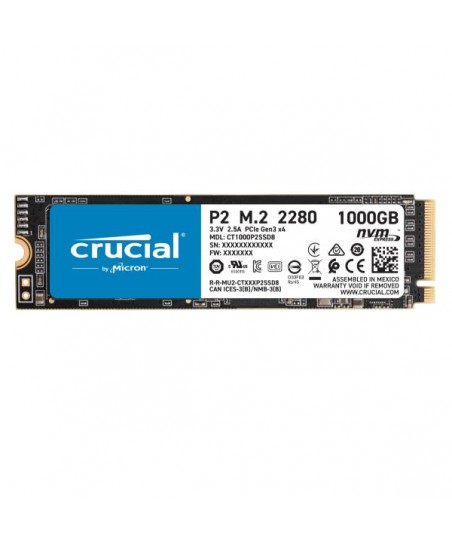 SDD Crucial de 500GB - PCIe Gen 3.0 x 4 NVMe