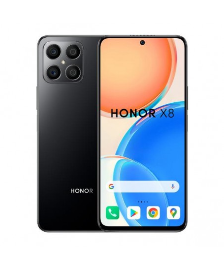 Smartphone Honor X8 BLACK de 6,7" - 6GB - 128GB