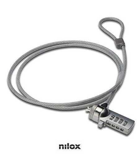 Cable de seguridad Nilox MGDA40500 - Candado de combinación - 150 cm