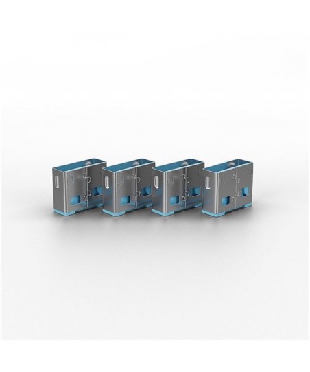 Cable de seguridad Lindy 10 USB Port Locks BLUE no Key