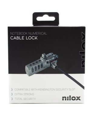 Cable de seguridad Nilox con Candado de combinación - 1.80m