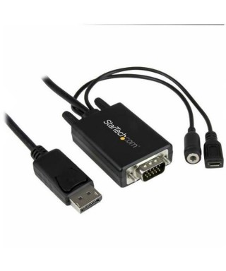 Cable StarTech DP2VGAAMM2M de 2m de MiniDisplayPort a VGA + Audio