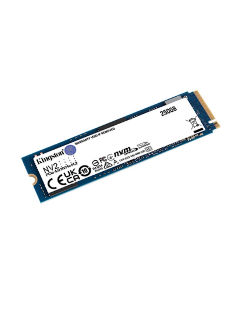 SDD Kignston NV2 250GB - PCIe Gen 4.0 x 4 NVMe