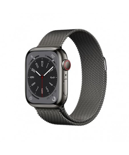 Smartwatch Apple Watch Series 8 Cell 41mm Graphite Steel Case Graphite Milane de 1,9" - 36h