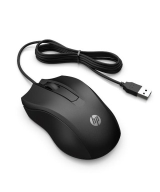 Ratón con cable USB HP 100