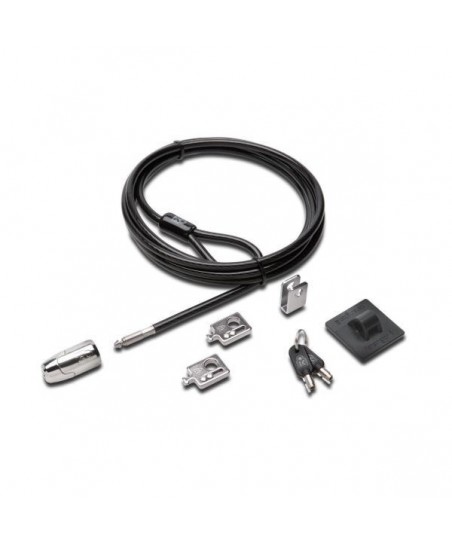 Cable de seguridad Kensington KIT 2.0 para ordenador y periféricos - Candado con llave - 240 cm