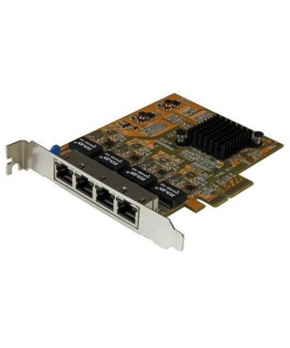 Tarjeta de Red StarTech ST1000SPEX43 - 4 puertos RJ-45 Gigabit - PCI Express