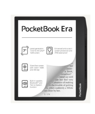 E-Book Pocketbook de 7" táctil - 64GB Era Stardust - Negro