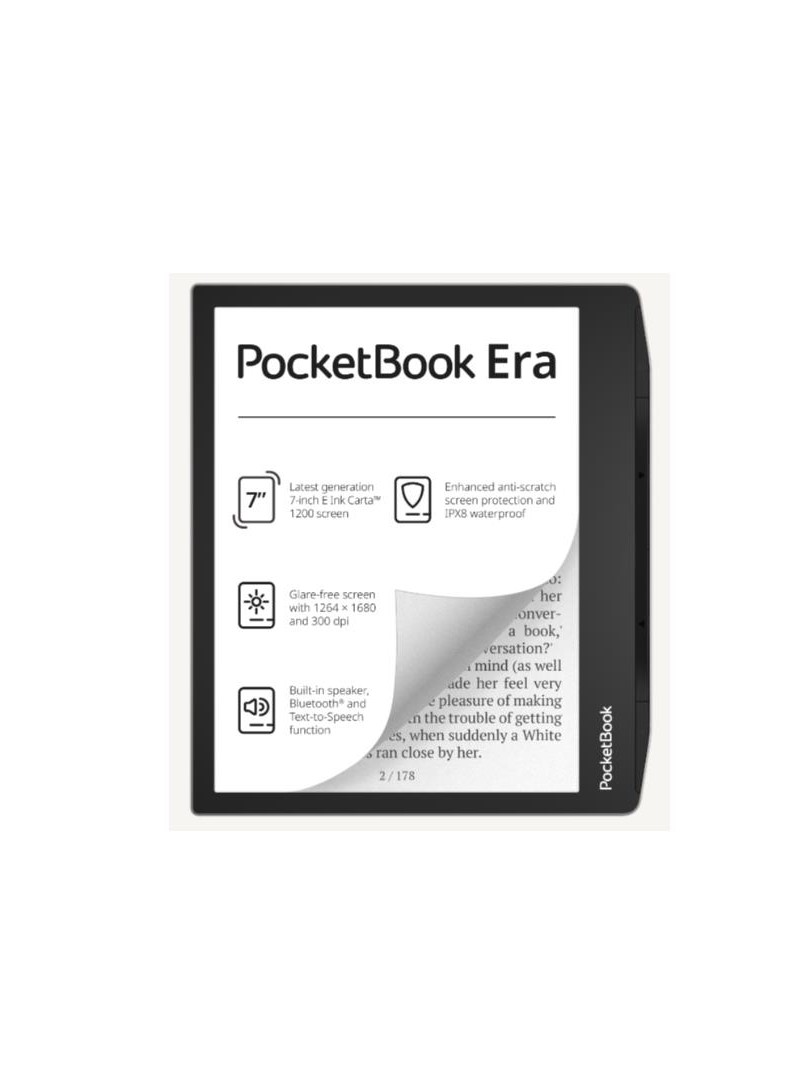 E-Book Pocketbook de 7" táctil - 64GB Era Stardust - Negro