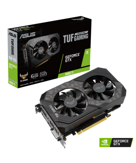 Tarjeta gráfica ASUS TUF Gaming Gaming GeForce® GTX 1660 Ti EVO OC Edition NVIDIA GeForce GTX 1660 Ti 6 GB GDDR6
