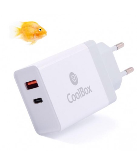 Cargador CoolBox rápido USB con QuickCharge 3.0 de 36W