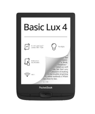 E-Book PocketBook BASIC LUX 4 INK BLACK de 6" táctil - 8GB