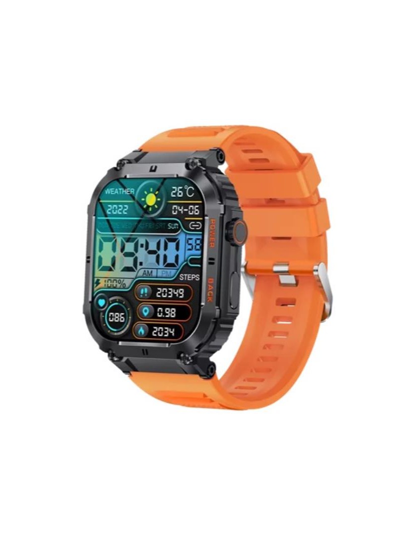 Smartwatch Denver SWC-191O de 1,96" - Touchscreen - 7h - NARANJA CON FUNCION DE LLAMADA