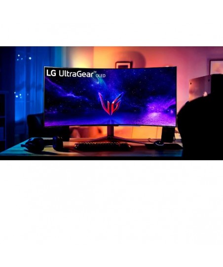 Monitor LG 45GR95QE-B de 44,5"/OLED/Regulable/Pivotante/Gaming/2 HDMI-1 DP