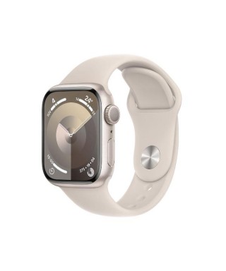 Smartwatch Apple Series 9 GPS cellular 41MM de 1,6" - 18h - STARLIGHT ALUMINIUM CASE WITH SPORT BAND - M/L