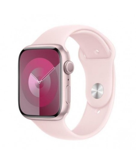 Smartwatch Apple SERIES 9 GPS 41MM de 1,6" - 18h - PINK ALUMINIUM CASE WITH LIGHT SPORT BAND - S/M
