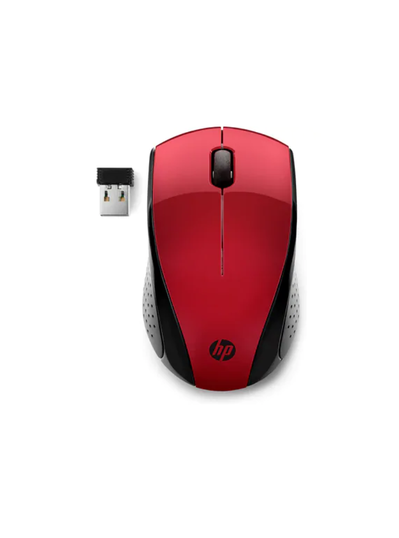 Ratón inalámbrico HP Wireless Mouse 220 - Wi-Fi - Rojo