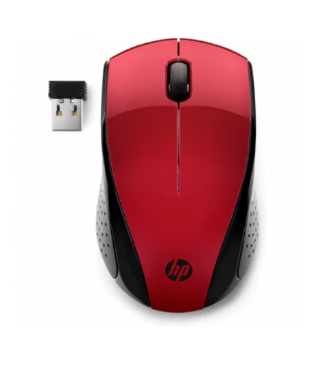 Ratón inalámbrico HP Wireless Mouse 220 - Wi-Fi - Rojo