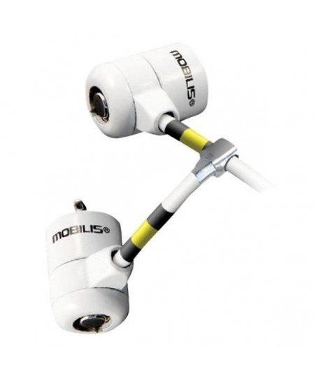 Cable de seguridad Mobilis CORPORATE TWIN SECURITY LOCK - KEY - Candado con llave - 180 cm