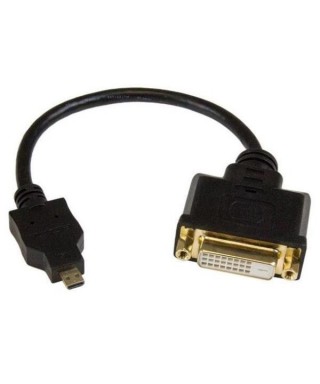Cable StarTech HDDDVIMF8IN de 0,2 m - HDMI Micro a DVI-D (DL) 24+1 Pin