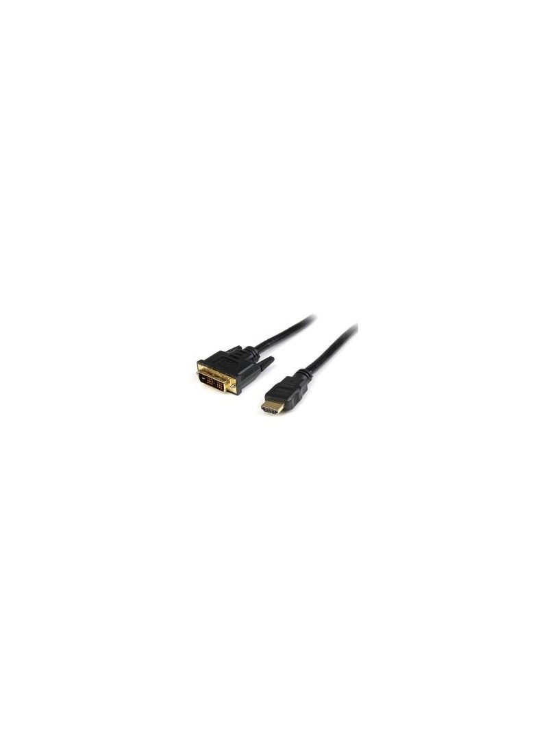 Cable StarTech HDDVIMM50CM de 0,50 m - DVI-D (SL) 18+1 Pin a HDMI