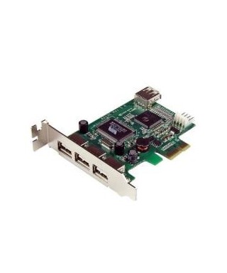 Tarjeta PCIE StarTech PEXUSB4DP 4 x USB Perfil Bajo
