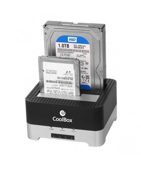 Duplicador CoolBox COO-DUPLICAT2 SATA USB 3.0 para discos de 2,5" y 3,5"