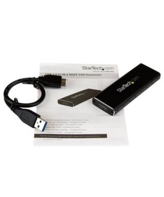Carcasa vacía para Disco Duro StarTech SM2NGFFMBU33 - SSD M.2 A - Micro-USB 3.0 Tipo B